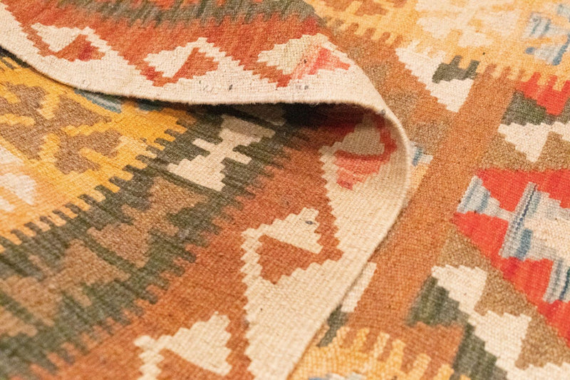 Runner Kelim Rug - Oriental - 390 x 85 cm - brown