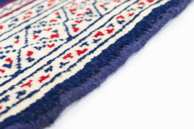 Turkaman Rug - 88 x 62 cm - blue