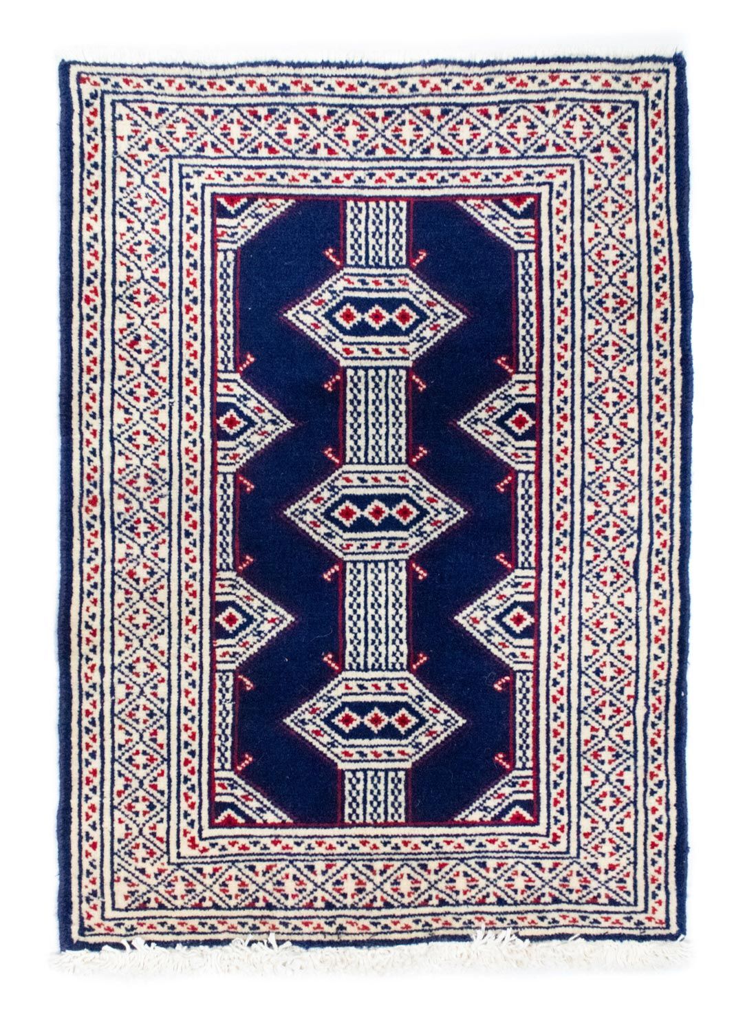 Turkaman Rug - 90 x 62 cm - blue