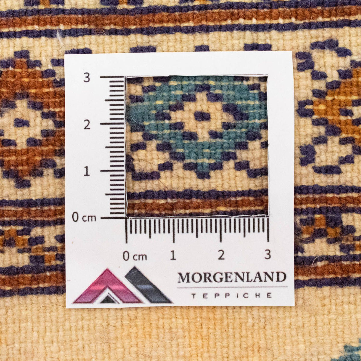 Turkaman Rug - 89 x 64 cm - blue