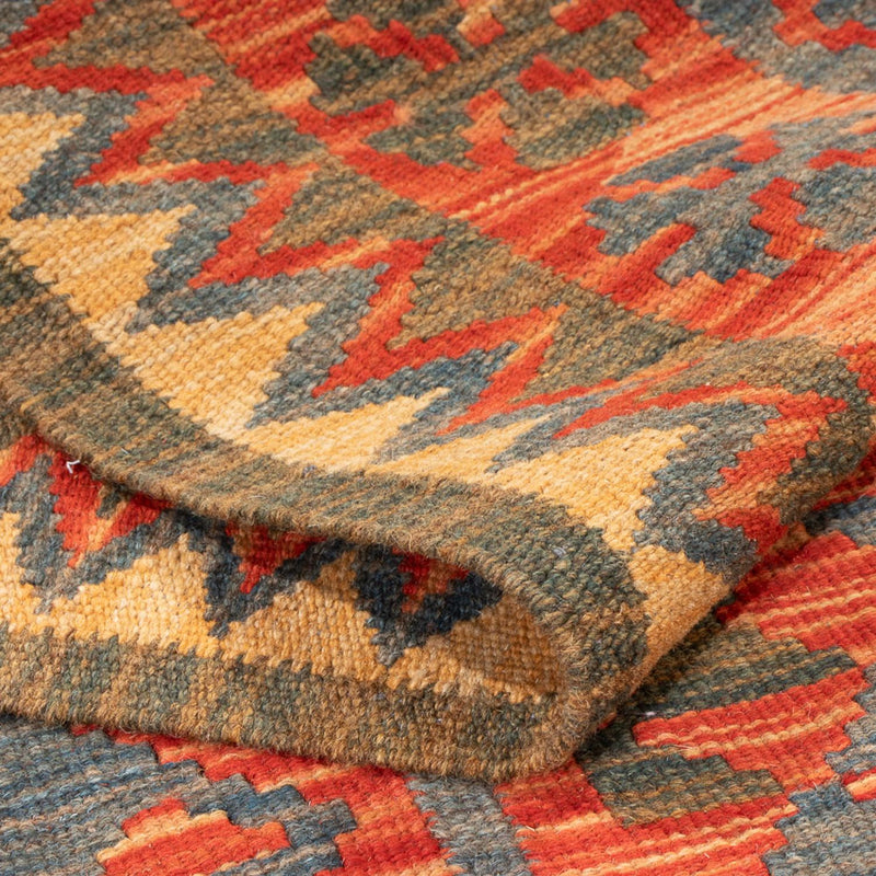 Runner Kelim Rug - Splash - 206 x 98 cm - multicolored