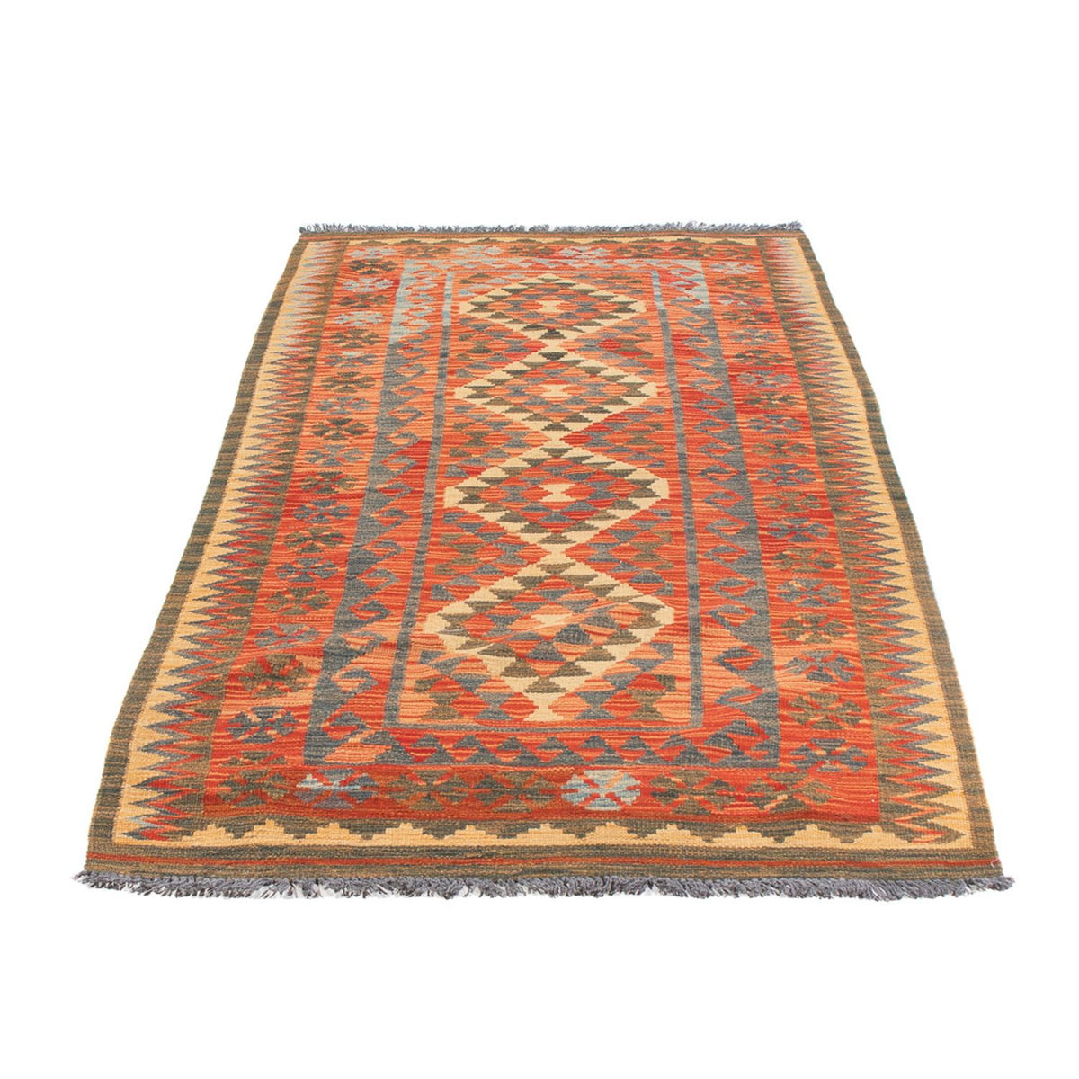 Runner Kelim Rug - Splash - 206 x 98 cm - multicolored