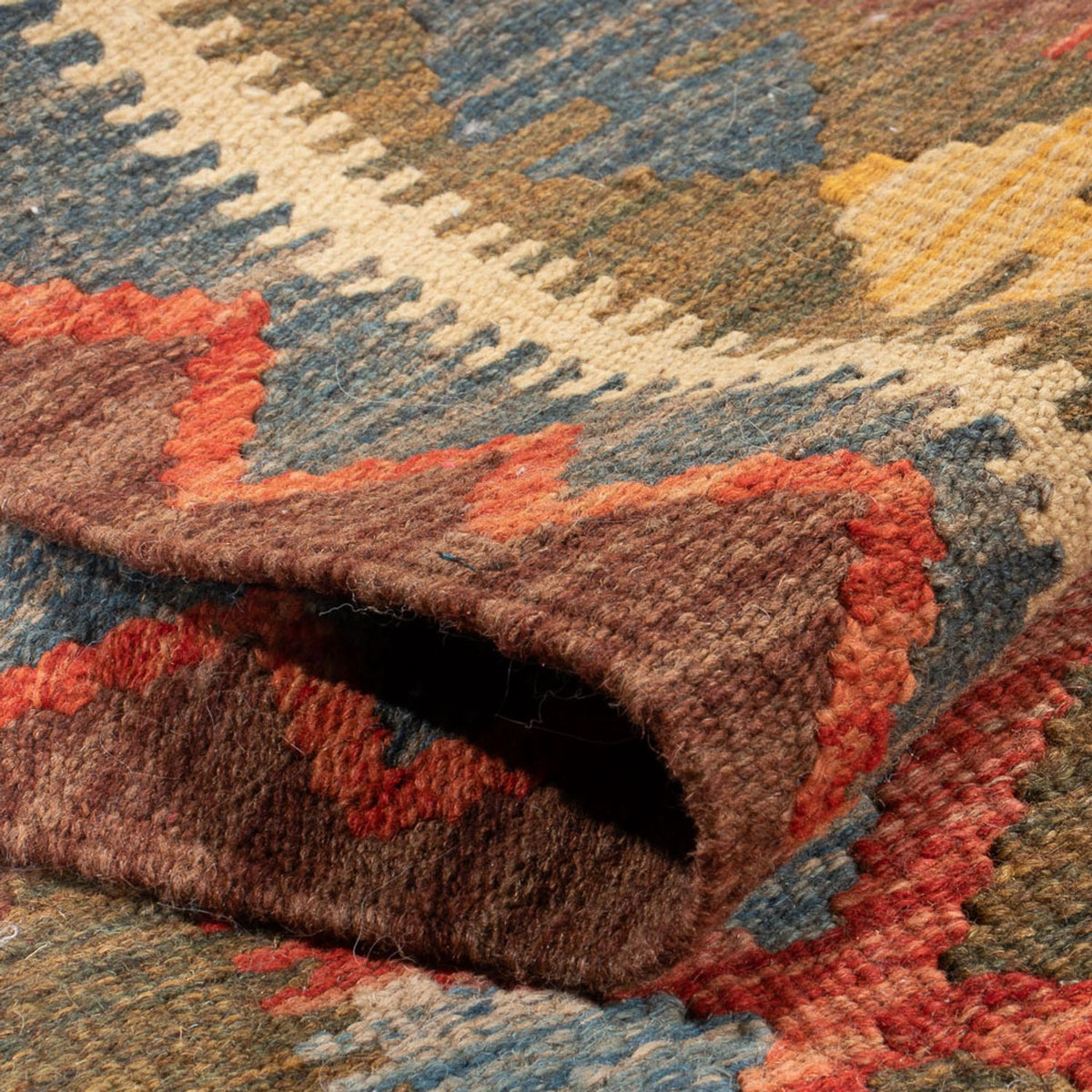 Runner Kelim Rug - Splash - 207 x 101 cm - multicolored