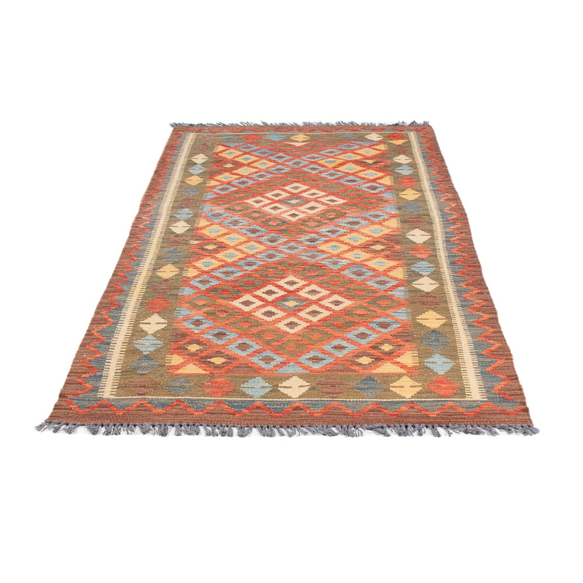 Runner Kelim Rug - Splash - 207 x 101 cm - multicolored