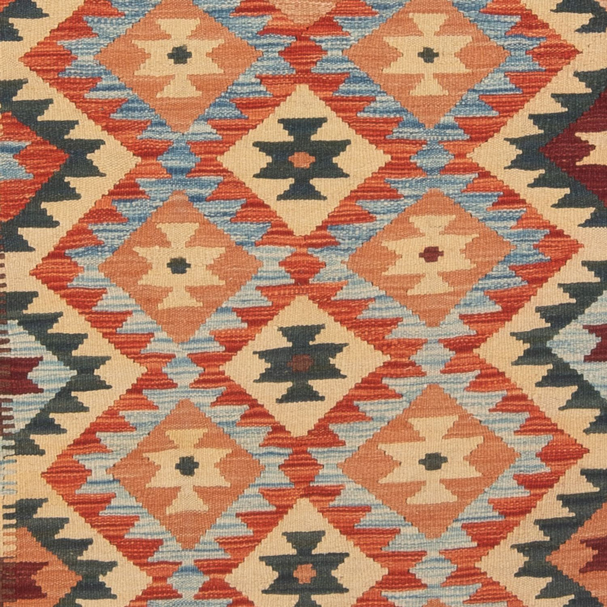 Runner Kelim Rug - Splash - 198 x 104 cm - multicolored