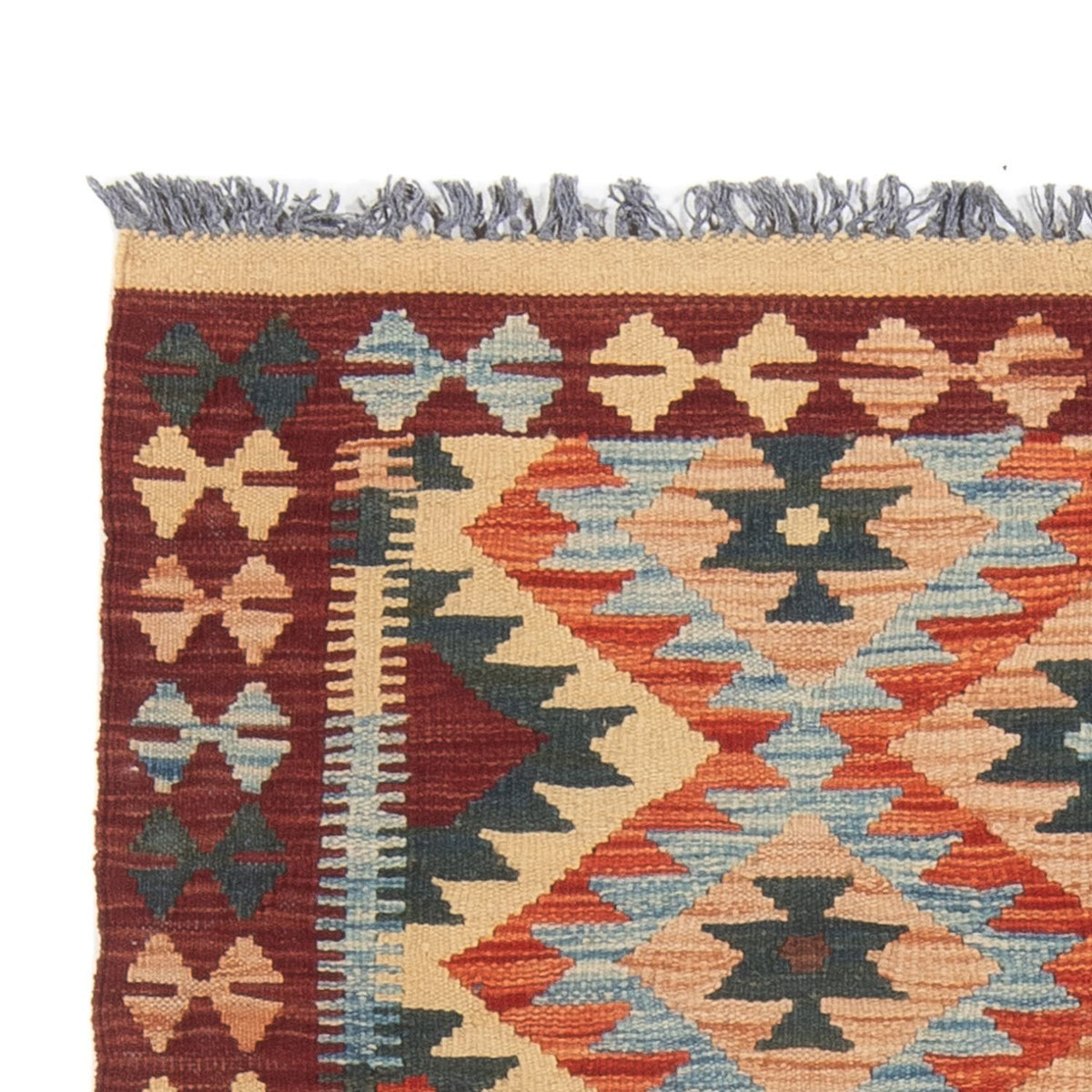 Runner Kelim Rug - Splash - 198 x 104 cm - multicolored