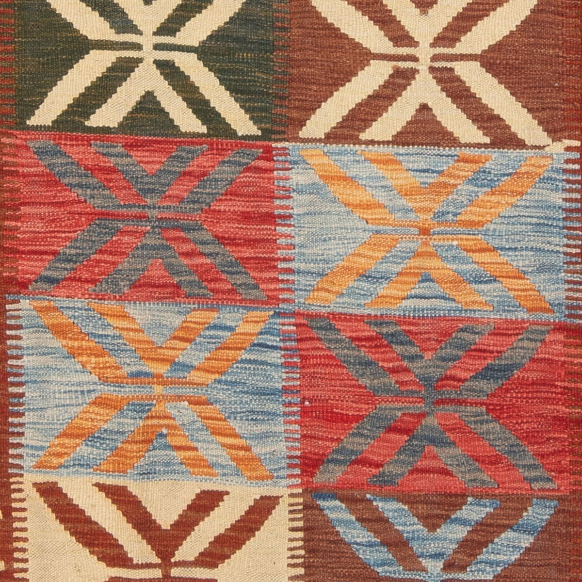 Kelim Rug - Splash - 204 x 158 cm - multicolored