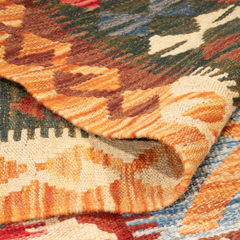 Kelim Rug - Splash - 204 x 158 cm - multicolored