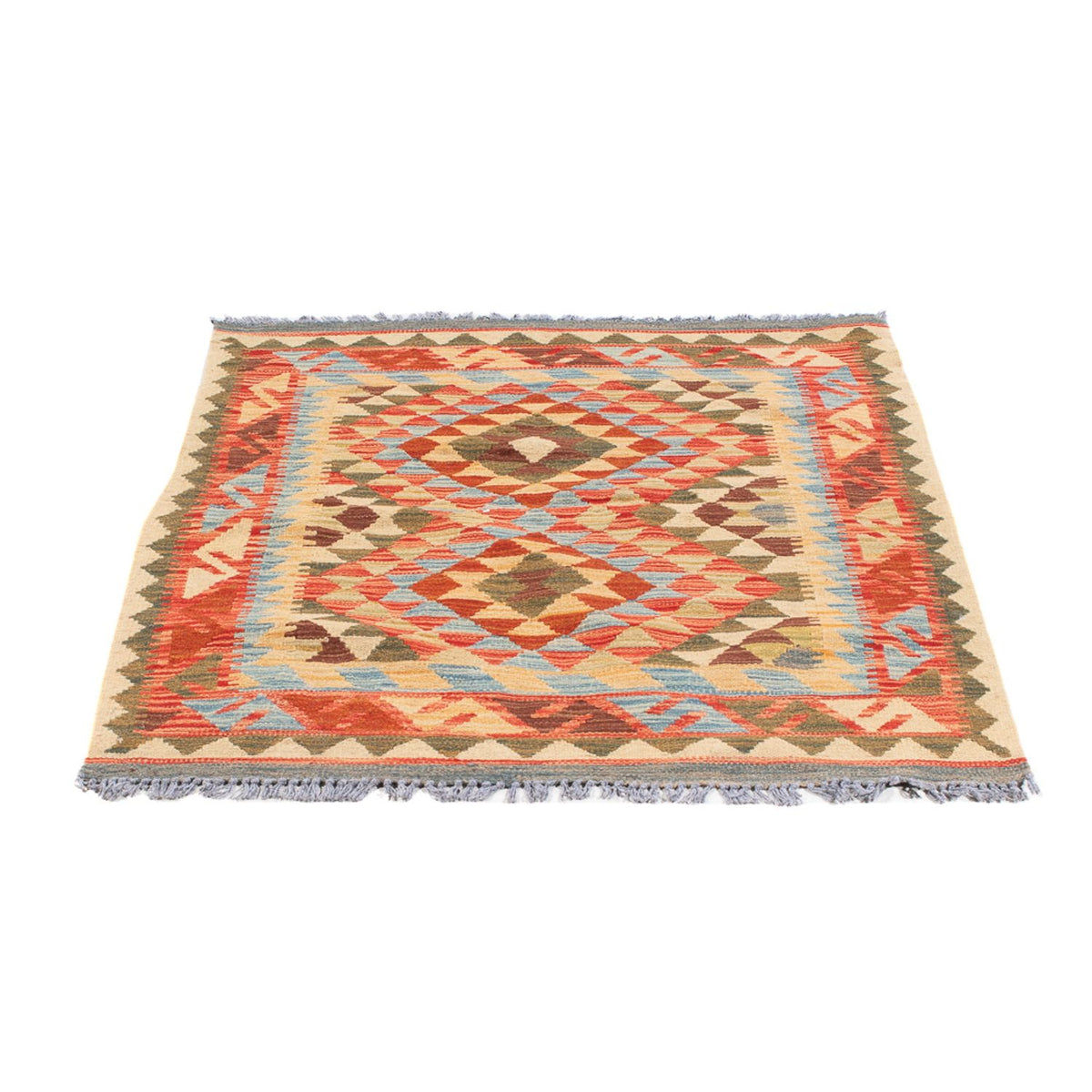 Kelim Rug - Splash - 114 x 87 cm - multicolored