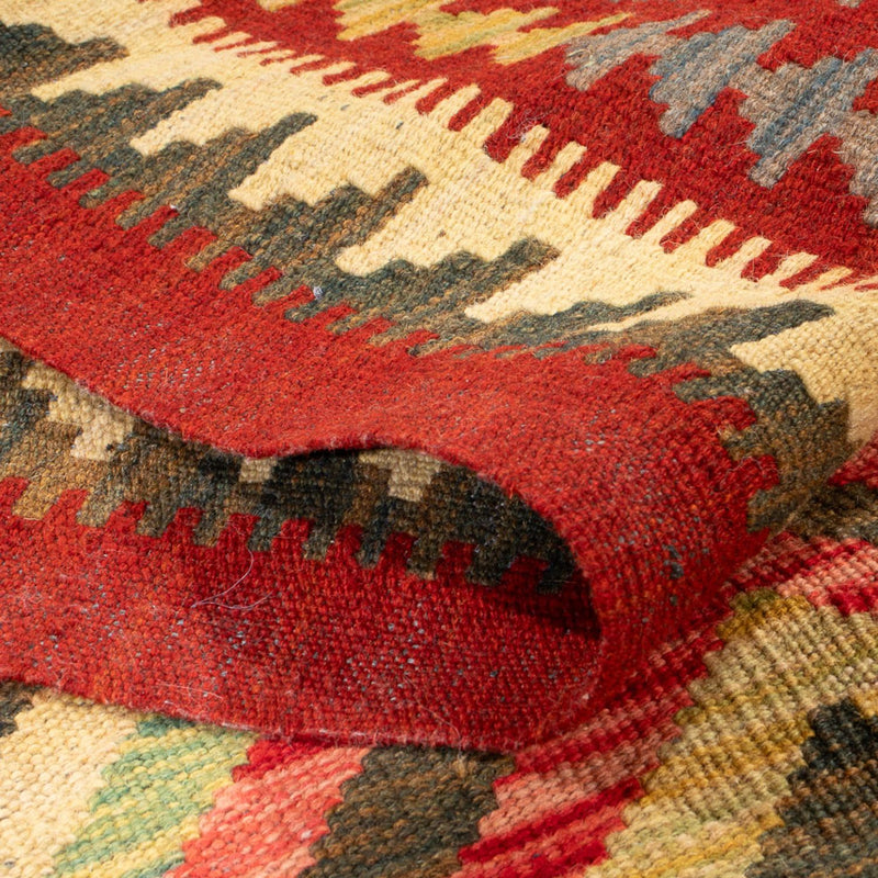 Runner Kelim Rug - Splash - 402 x 91 cm - multicolored