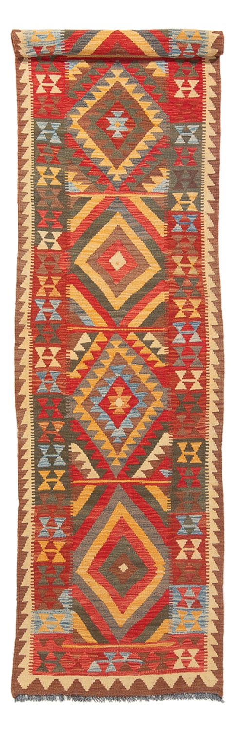 Runner Kelim Rug - Splash - 304 x 76 cm - multicolored
