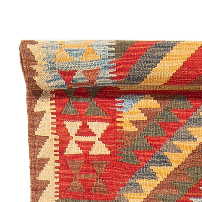 Runner Kelim Rug - Splash - 304 x 76 cm - multicolored