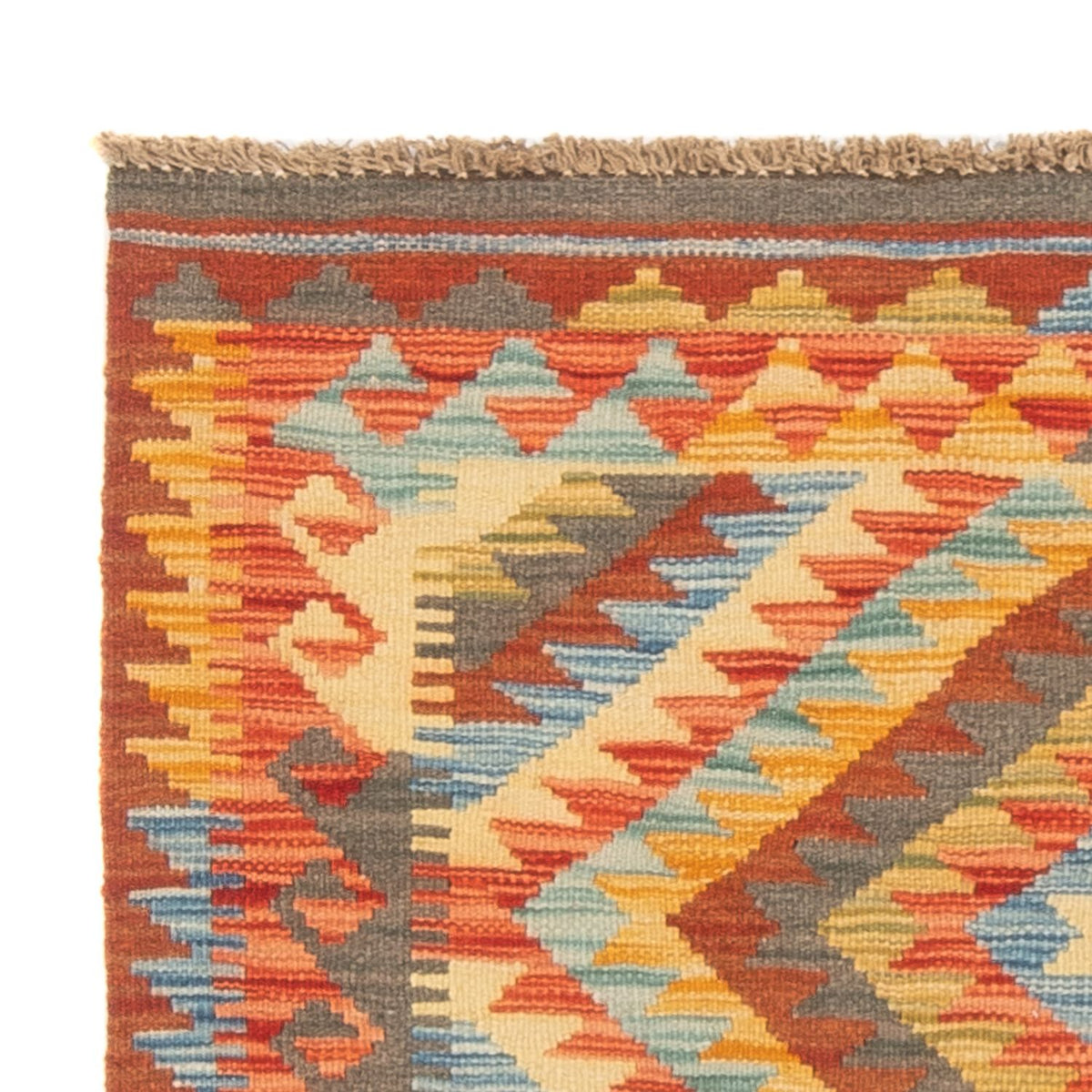 Kelim Rug - Splash - 119 x 86 cm - multicolored