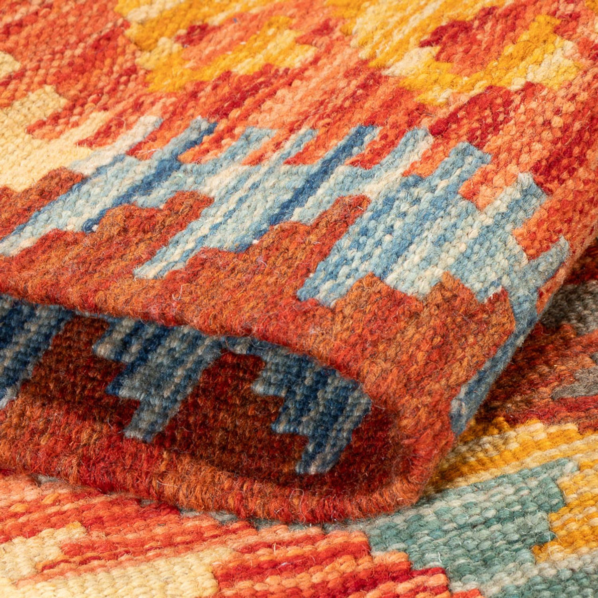 Kelim Rug - Splash - 119 x 86 cm - multicolored