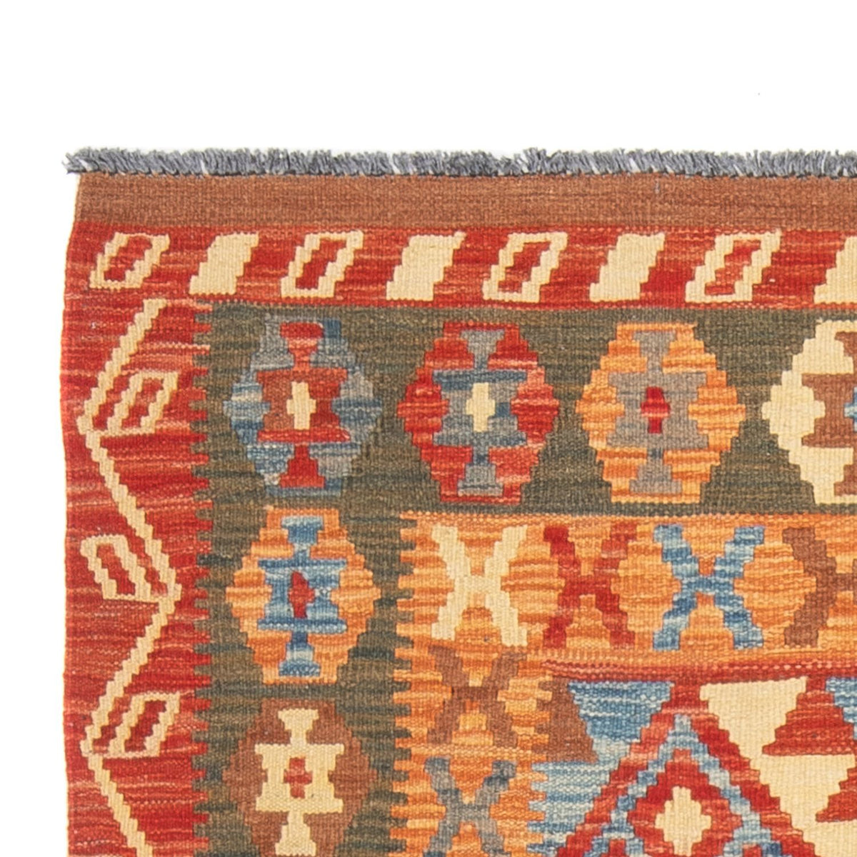 Runner Kelim Rug - Splash - 206 x 104 cm - multicolored