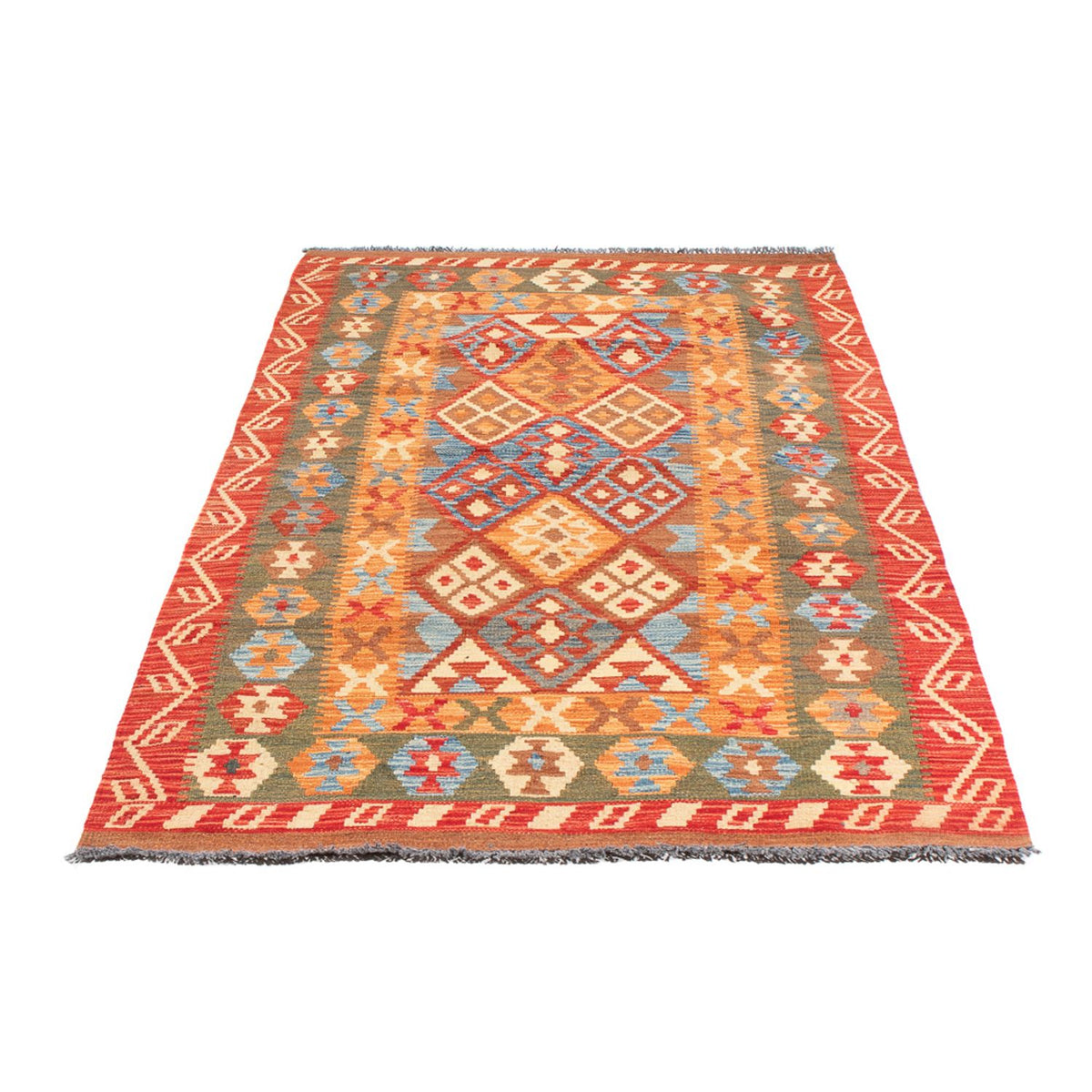 Runner Kelim Rug - Splash - 206 x 104 cm - multicolored