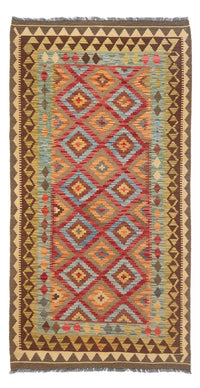 Runner Kelim Rug - Splash - 201 x 107 cm - multicolored
