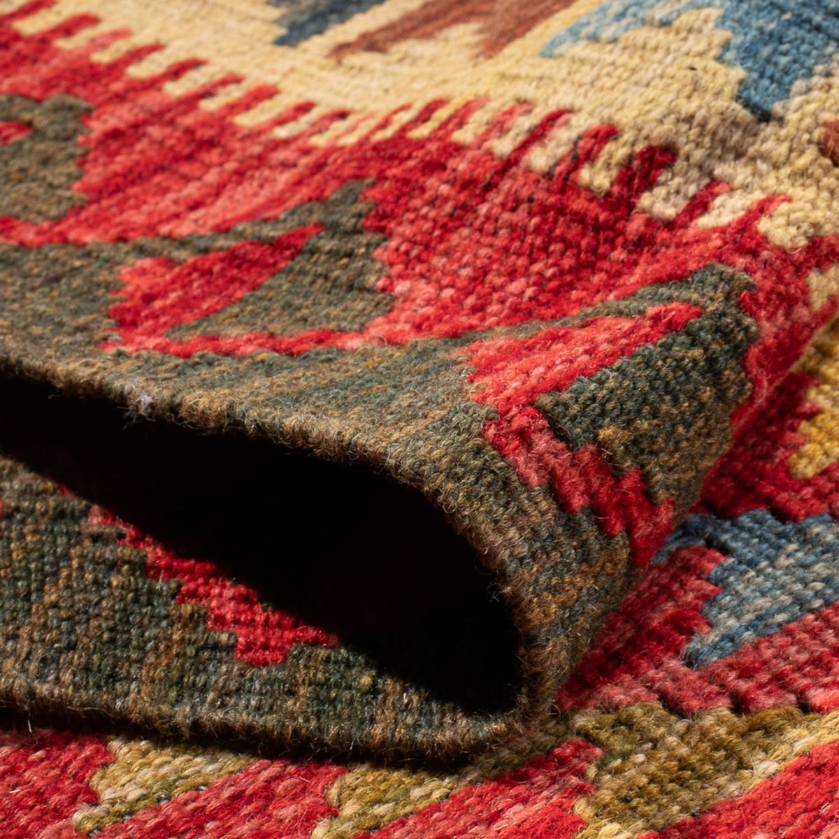 Kelim Rug - Splash - 152 x 112 cm - multicolored