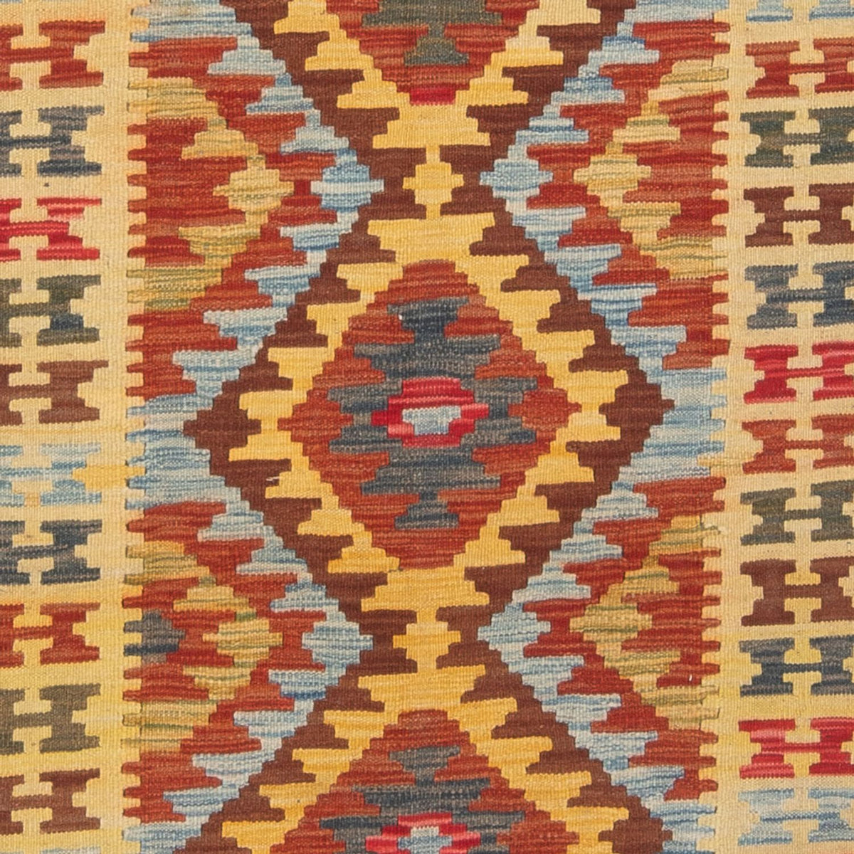 Runner Kelim Rug - Splash - 201 x 94 cm - multicolored