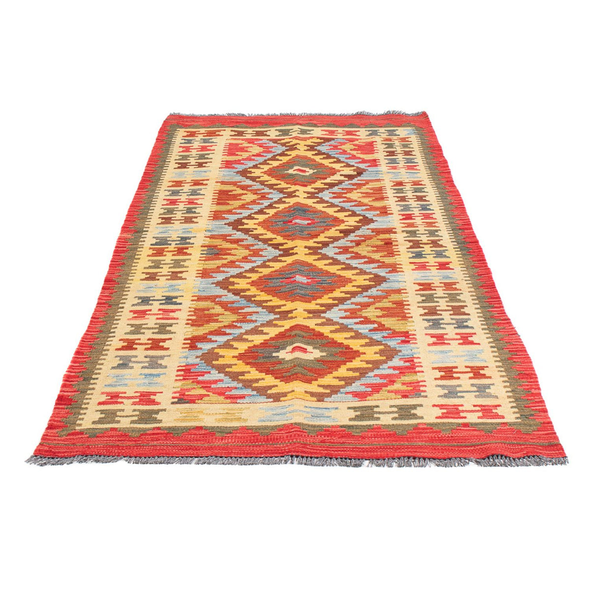 Runner Kelim Rug - Splash - 201 x 94 cm - multicolored