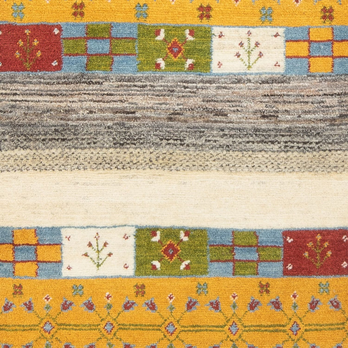Runner Gabbeh Rug - Perser - 200 x 82 cm - multicolored