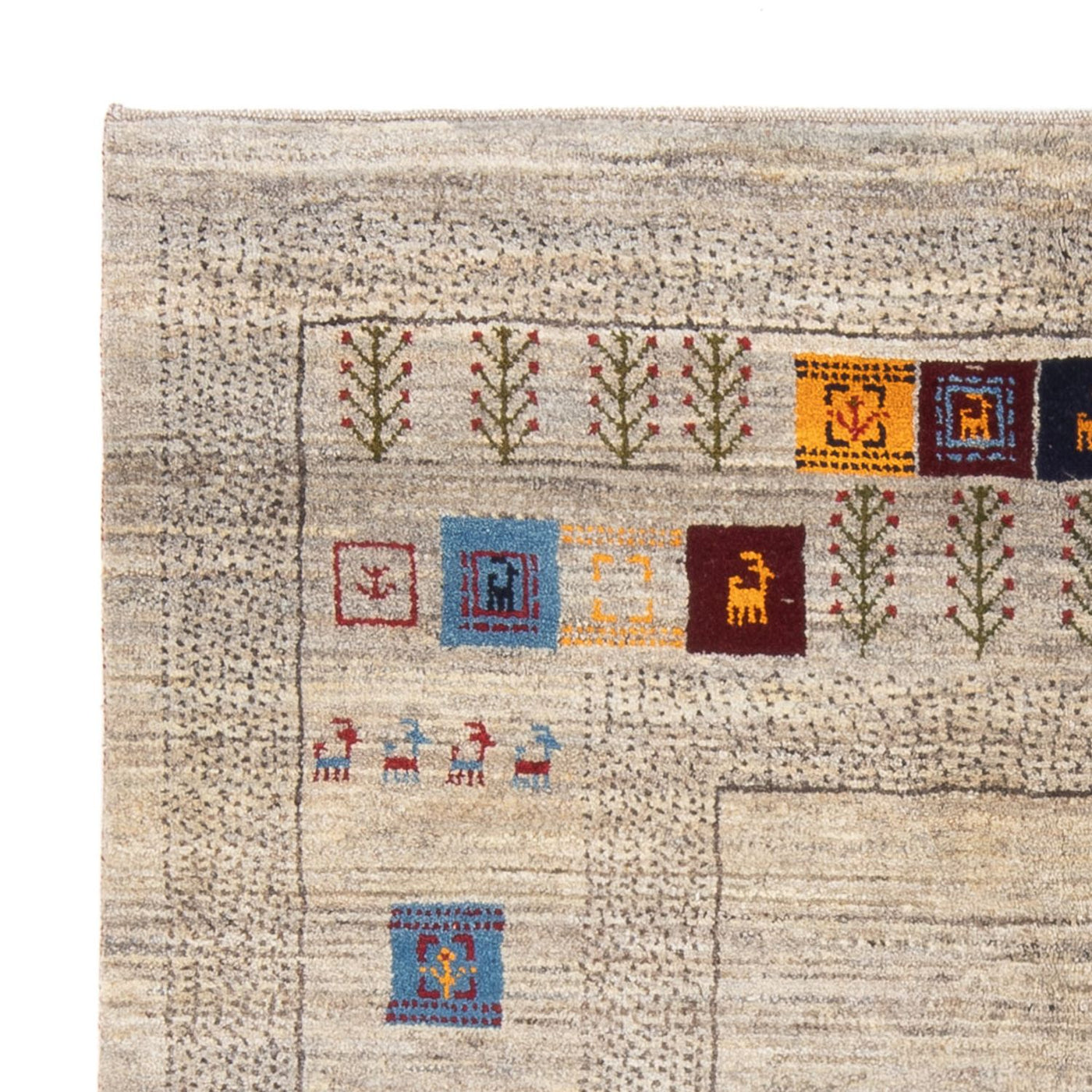 Persian Gabbeh Rug 196x155cm - Perserteppich Wollteppich