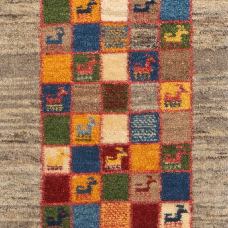 Runner Gabbeh Rug - Perser - 145 x 46 cm - multicolored