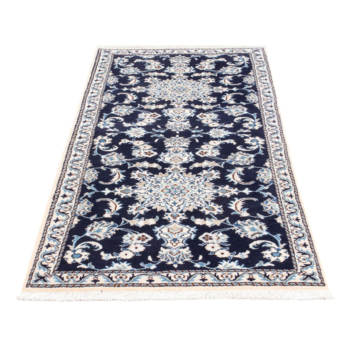 Runner Perser Rug - Nain - 197 x 77 cm - dark blue