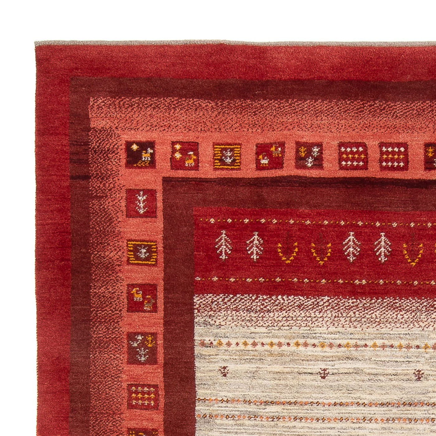 Persian Gabbeh Rug 240x205cm - Perserteppich Wollteppich