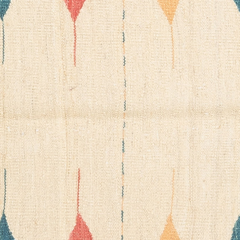 Kelim Rug - Oriental square  - 129 x 125 cm - mint green