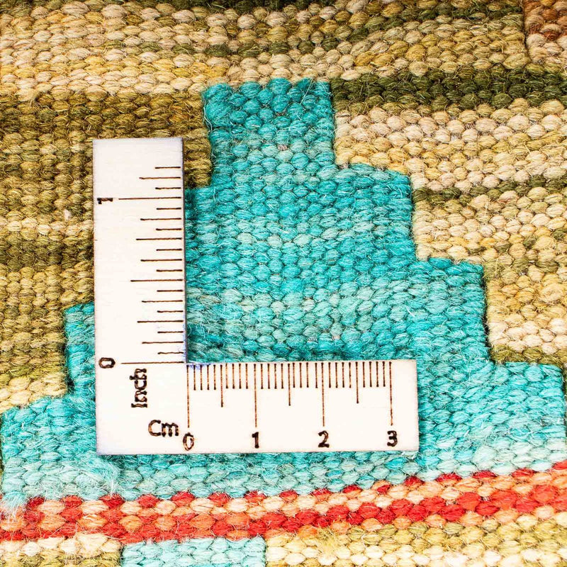 Kelim Rug - Splash - 254 x 174 cm - turquoise