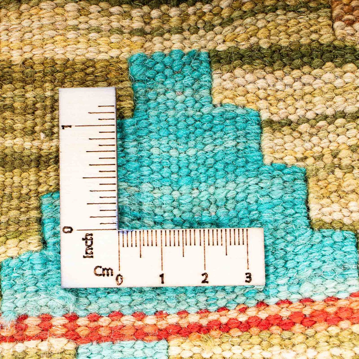 Kelim Rug - Splash - 254 x 174 cm - turquoise