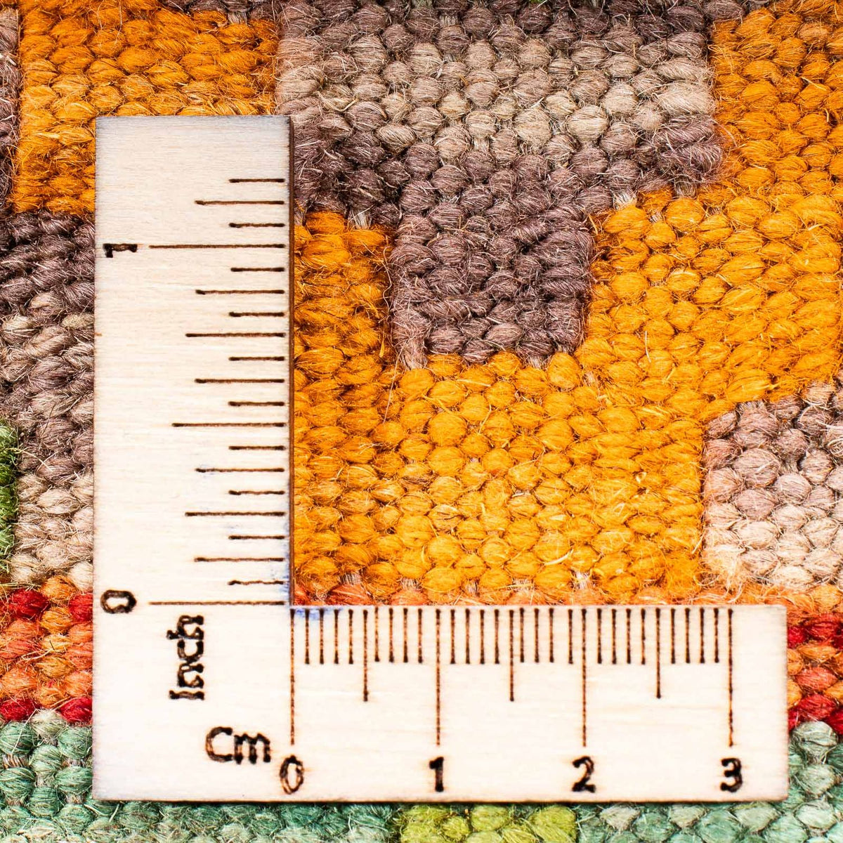 Kelim Rug - Splash - 205 x 155 cm - green