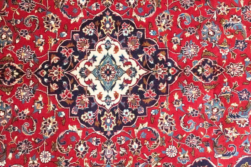 Perser Rug - Keshan - 251 x 146 cm - red