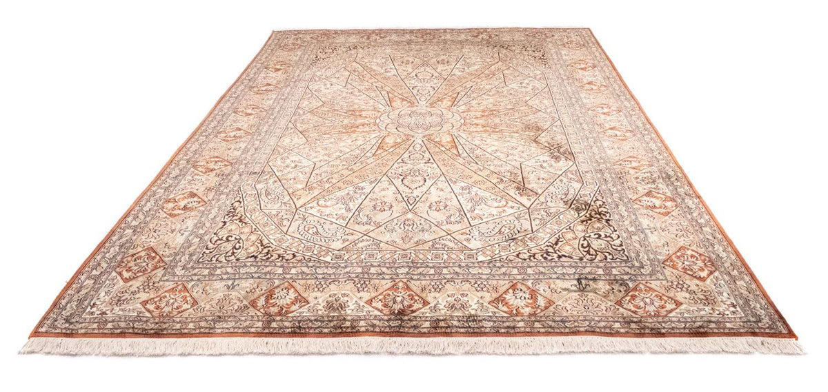 Silk Rug - Kashmir Silk - 279 x 185 cm - brown