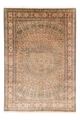 Silk Rug - Kashmir Silk - 280 x 185 cm - brown