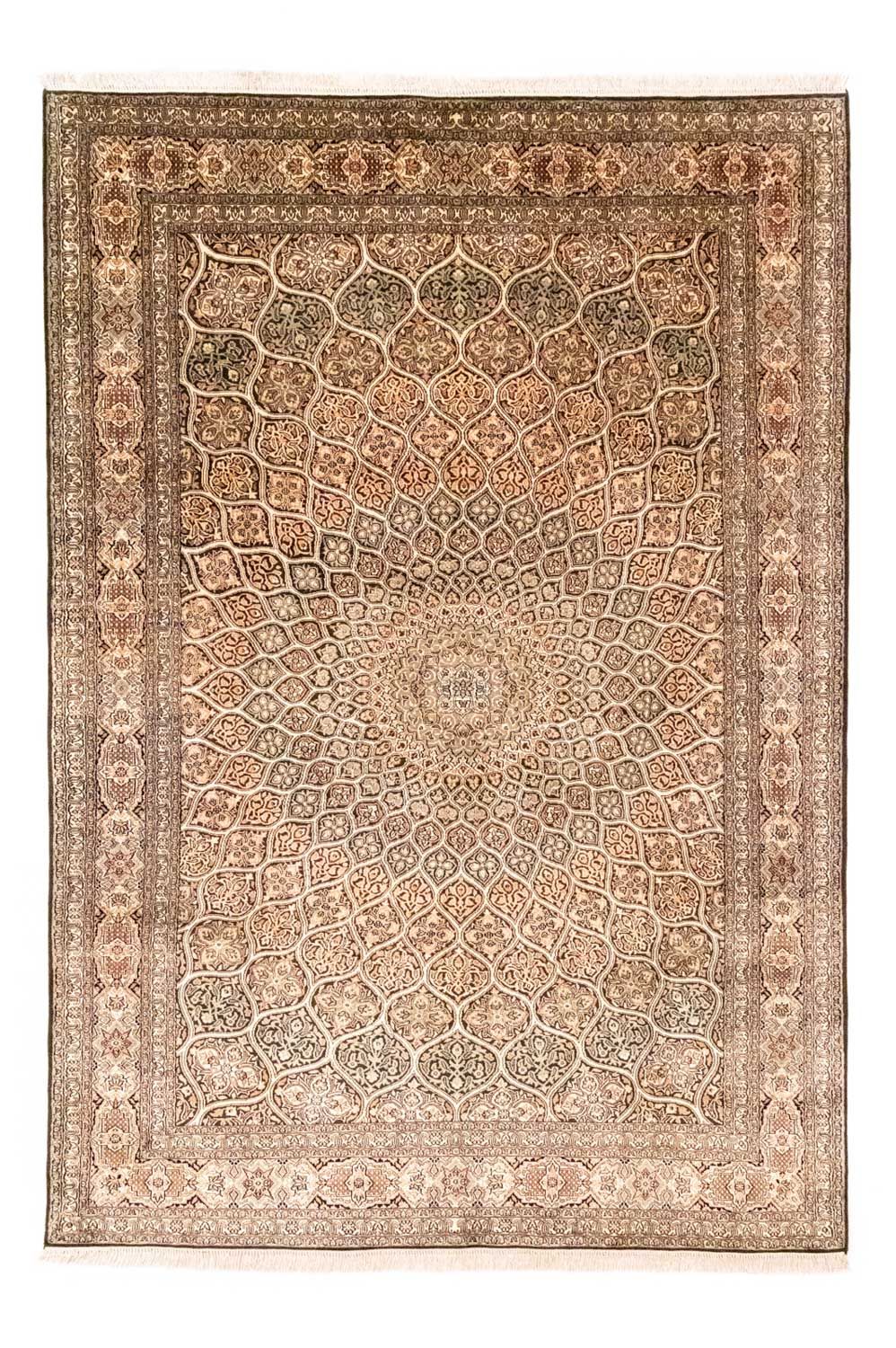 Silk Rug - Kashmir Silk - 280 x 185 cm - brown