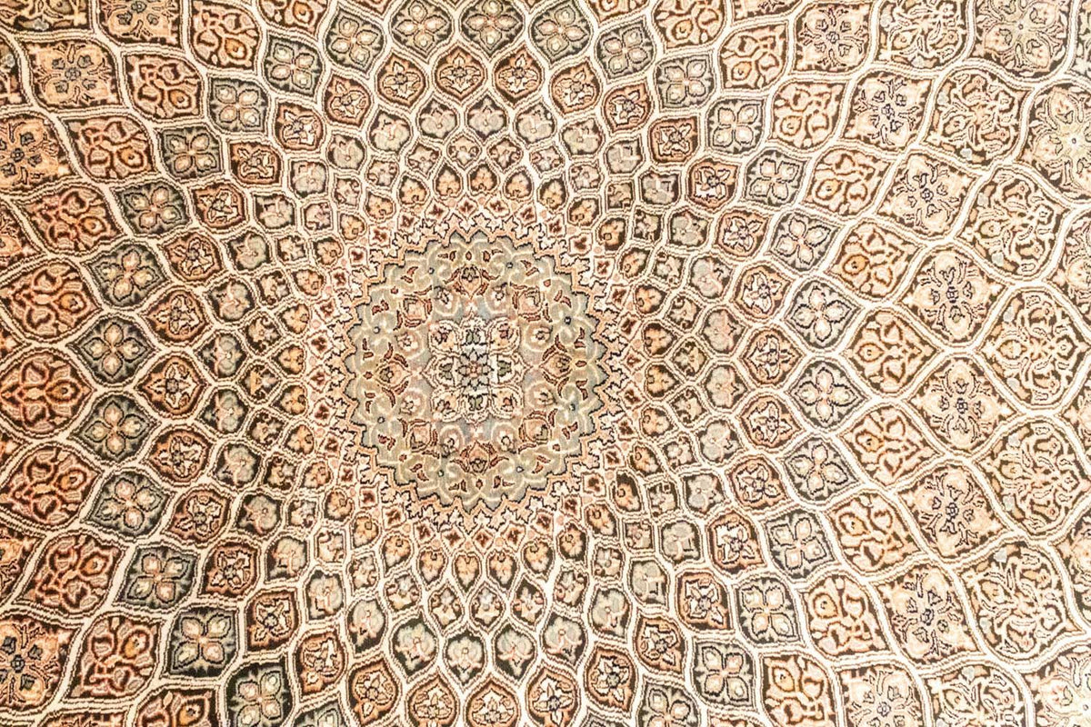 Silk Rug - Kashmir Silk - 280 x 185 cm - brown