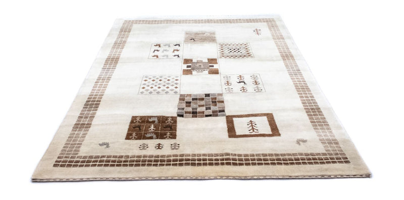 Gabbeh Rug - Loribaft Perser - 219 x 157 cm - beige