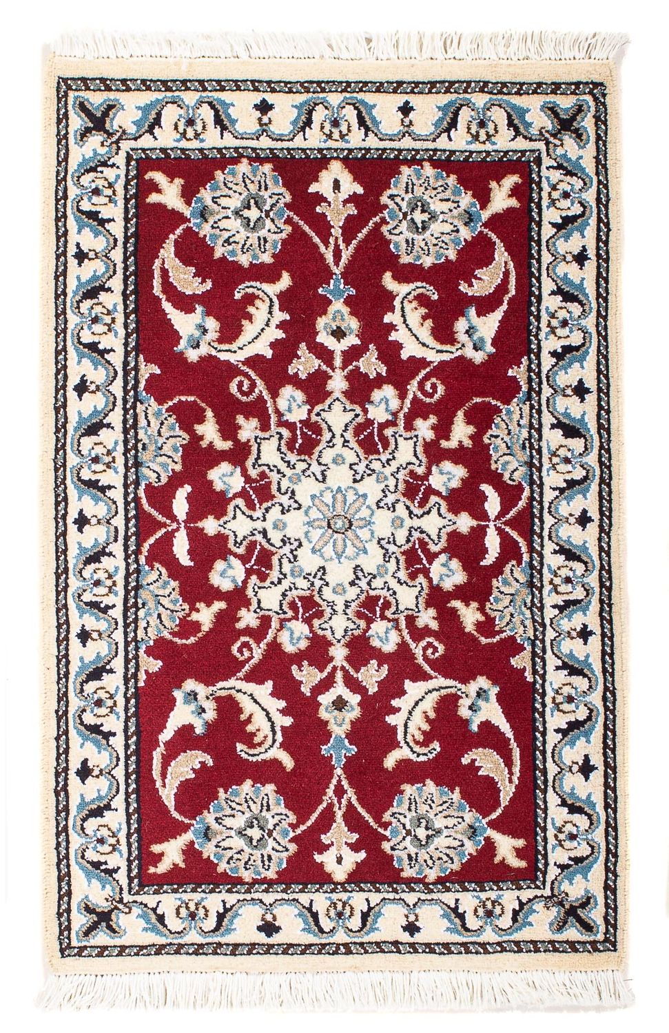Perser Rug - Nain - 89 x 56 cm - dark red