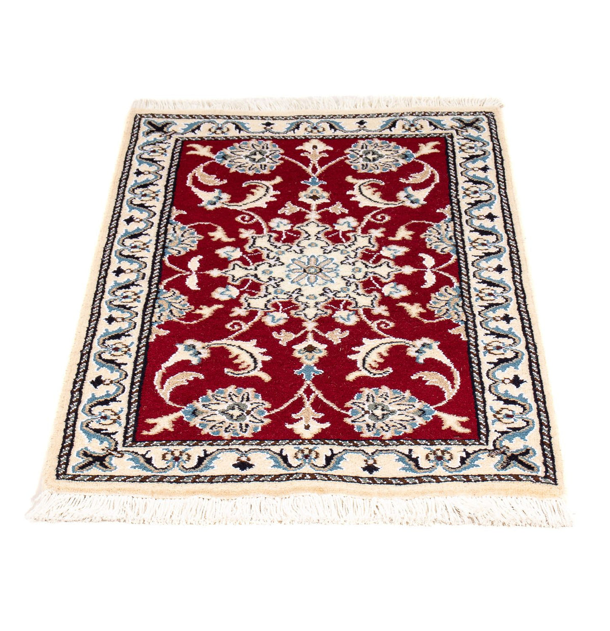 Perser Rug - Nain - 89 x 56 cm - dark red