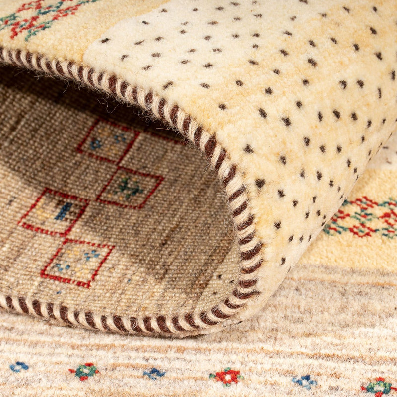 Gabbeh Rug - Loribaft Perser - 138 x 79 cm - beige