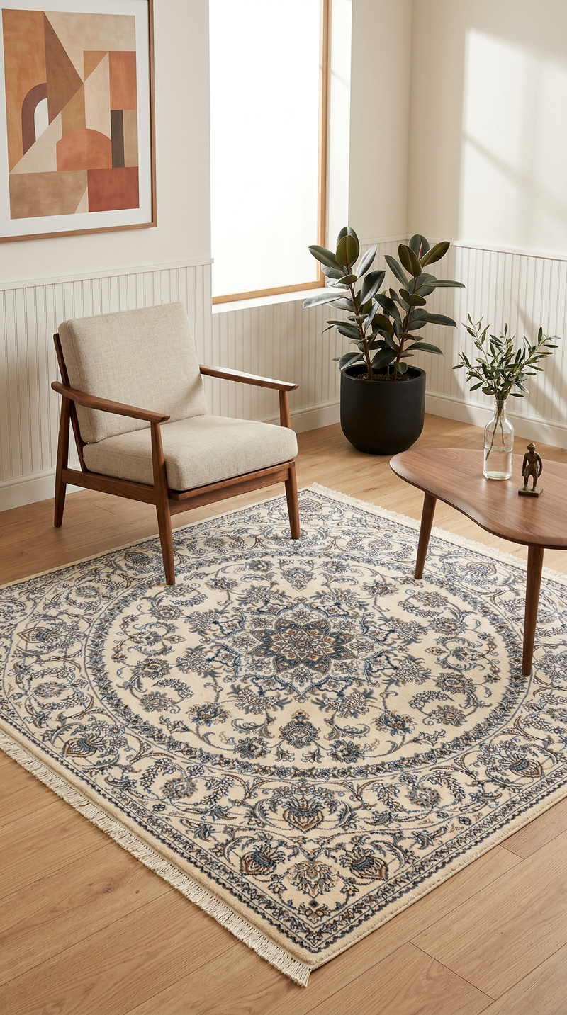 Nain - 12la Teppich 200x200cm - Perserteppich