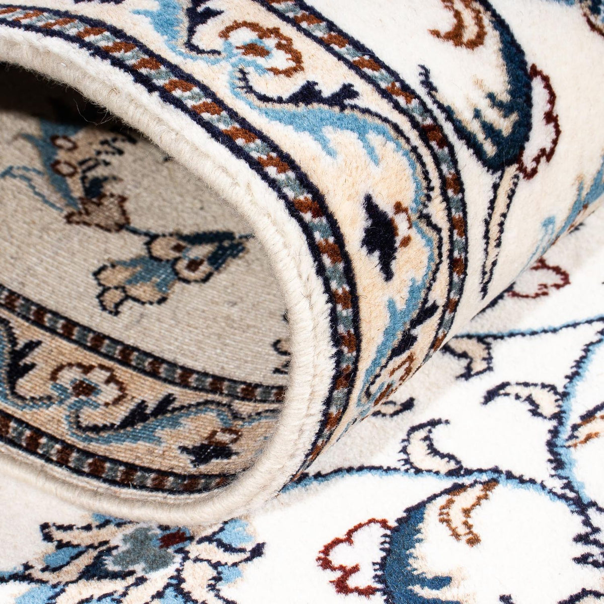 Runner Perser Rug - Nain - 376 x 77 cm - beige