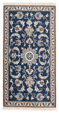 Perser Rug - Nain - 135 x 68 cm - dark blue