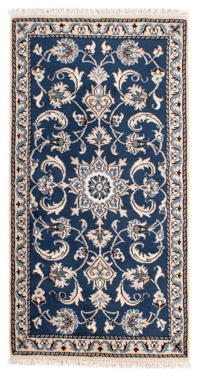 Perser Rug - Nain - 135 x 68 cm - dark blue