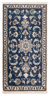 Perser Rug - Nain - 139 x 68 cm - dark blue