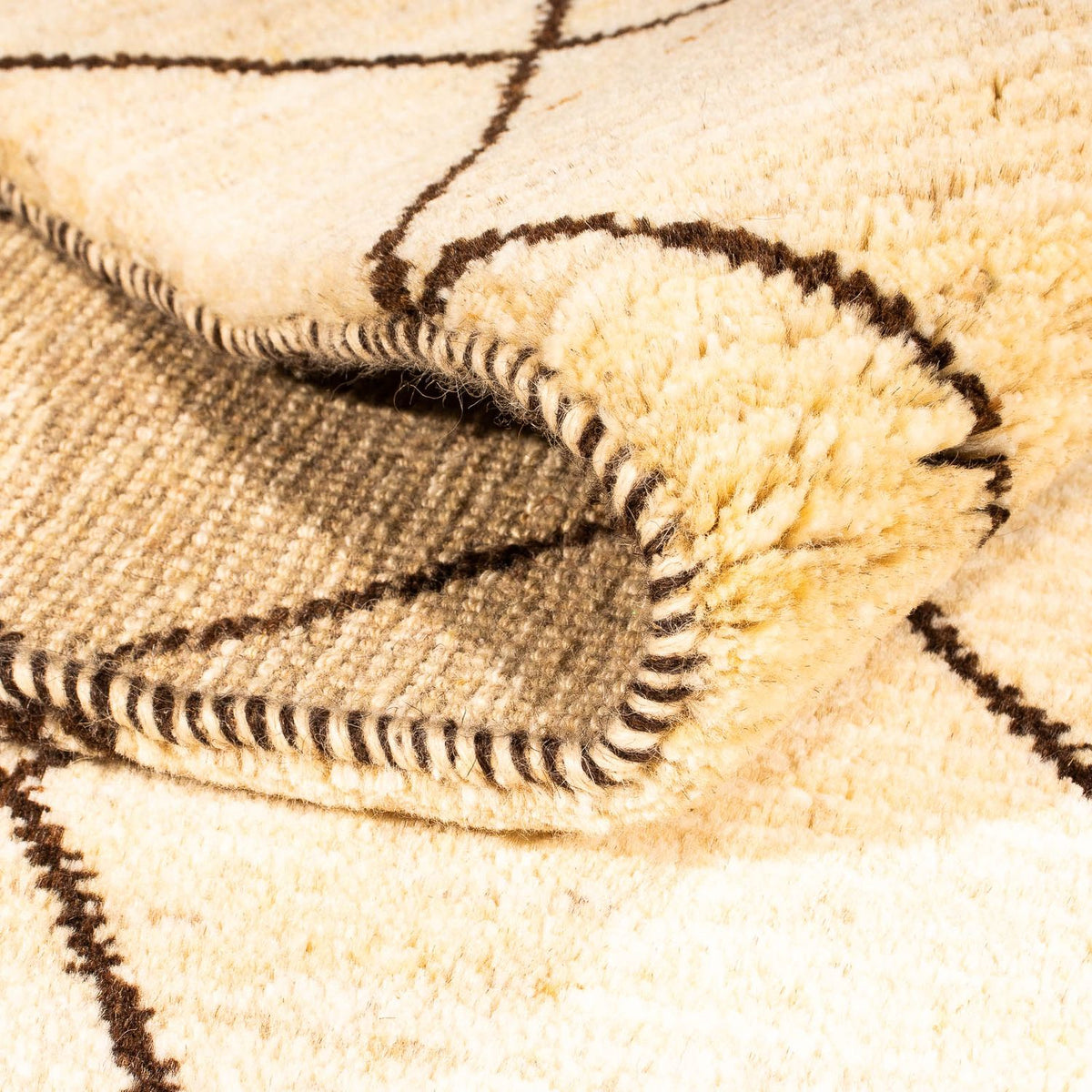 Gabbeh Rug - Loribaft Perser - 193 x 151 cm - beige