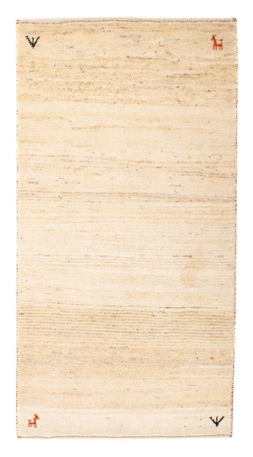 Gabbeh Rug - Loribaft Perser - 129 x 73 cm - beige