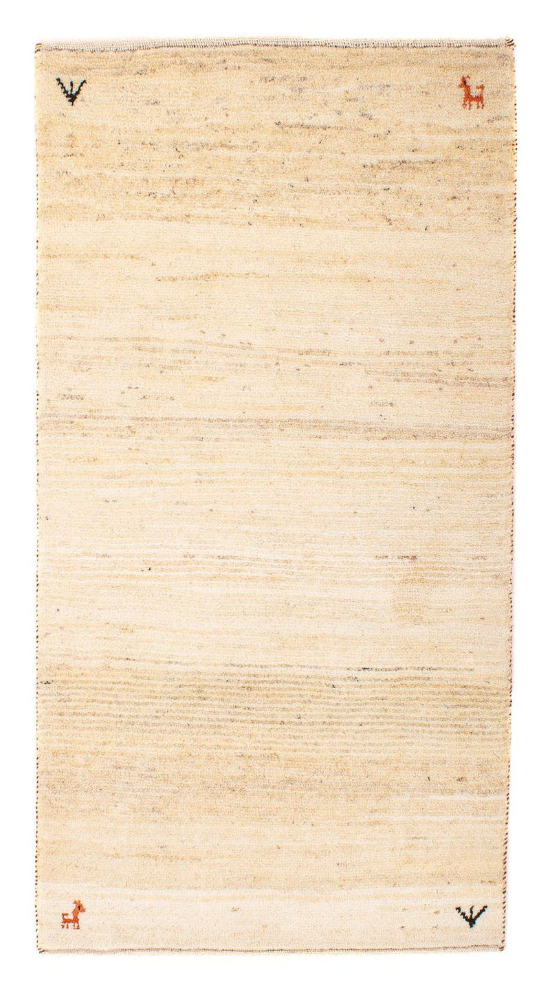 Gabbeh Rug - Loribaft Perser - 129 x 73 cm - beige